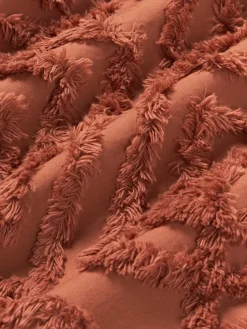 Funda de almohada de percal con ribete capitoné Phil