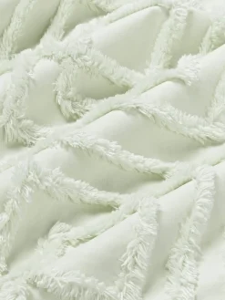 Funda de almohada de percal con ribete capitoné Phil