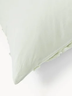 Funda de almohada de percal con ribete capitoné Phil