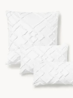 Funda de almohada de percal con mechones Faith