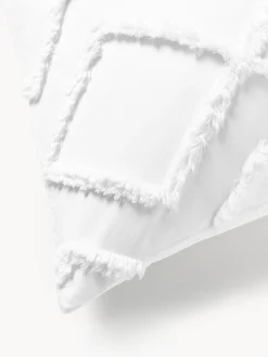 Funda de almohada de percal con mechones Faith