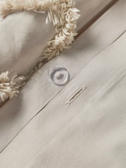 Funda de almohada de percal con mechones Faith