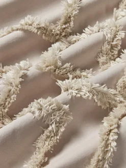 Funda de almohada de percal con mechones Faith