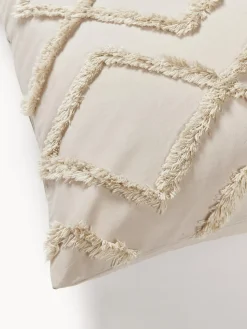 Funda de almohada de percal con mechones Faith