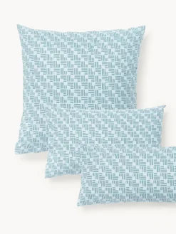 Funda de almohada de percal estampado Inki