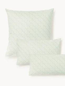 Funda de almohada de percal estampado Inki