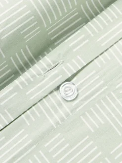 Funda de almohada de percal estampado Inki