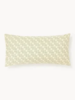 Funda de almohada de percal estampado Inki