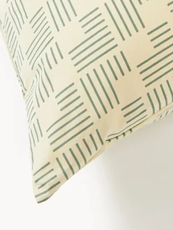 Funda de almohada de percal estampado Inki