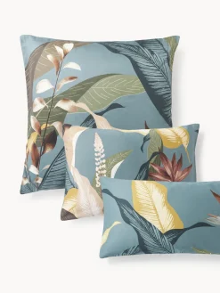 Funda de almohada de satén Flora