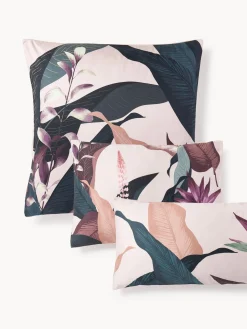 Funda de almohada de satén Flora