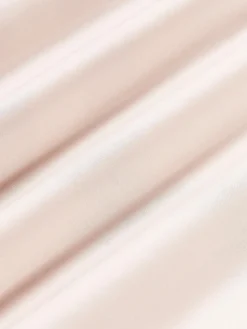 Funda de almohada de satén a rayas con dobladillo Brendan