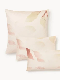 Funda de almohada de satén estampado Marino