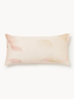 Funda de almohada de satén estampado Marino