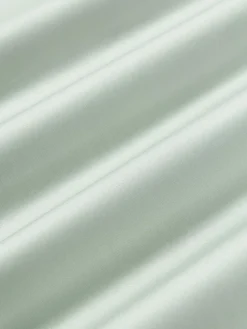 Funda de almohada de satén a rayas con dobladillo Brendan