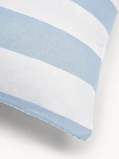 Funda de almohada doble cara de algodón a rayas Lorena