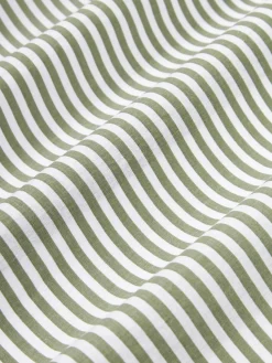 Funda de almohada doble cara de algodón a rayas Lorena