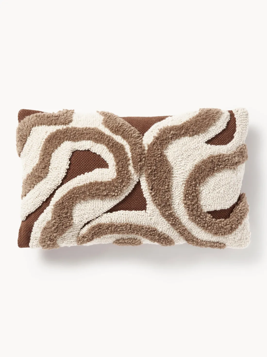 Funda de cojín artesanal con tejido capitoné Jiri