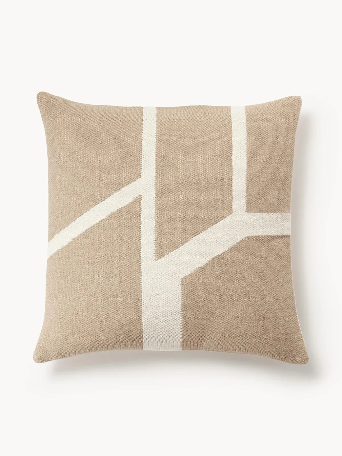 Funda de cojín artesanal con motivos geométricos Asta