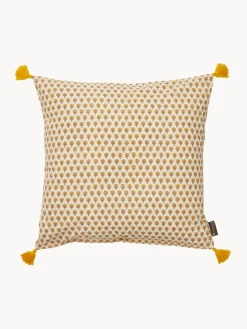 Funda de cojín artesanal con diseño floral Honey