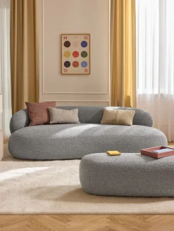 Funda de cojín artesanal de punto grueso Adyna