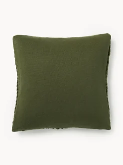 Funda de cojín artesanal de punto grueso Adyna