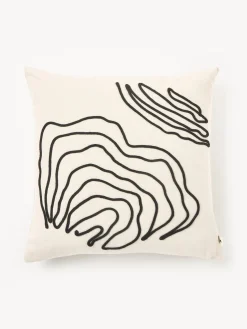 Funda de cojín artesanal de algodón ecológico Jot