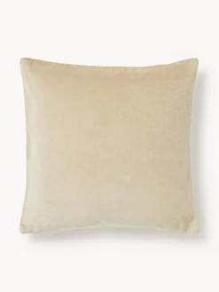 Funda de cojín bordada con estampado geométrico Verina