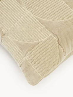 Funda de cojín bordada con estampado geométrico Verina