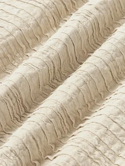 Funda de cojín de algodón con plisado Artemis