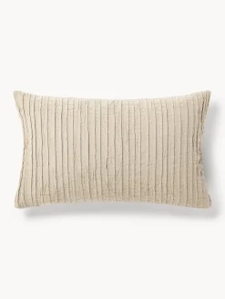 Funda de cojín de algodón con plisado Artemis