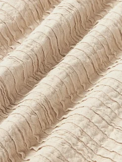 Funda de cojín de algodón con plisado Artemis