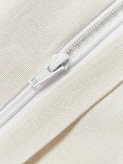 Funda de cojín de algodón capitoné de motivo vegetal Sela