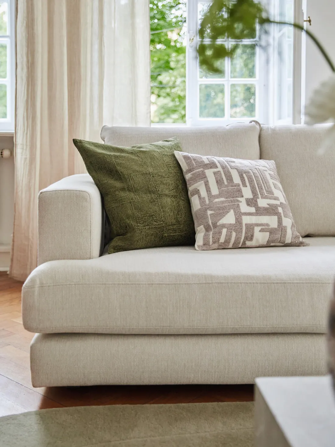 Funda de cojín de chenilla Keeley