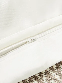 Funda de cojín de exterior con tejido estampado y flecos Suria