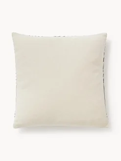 Funda de cojín de lino con estampado gráfico Lexi