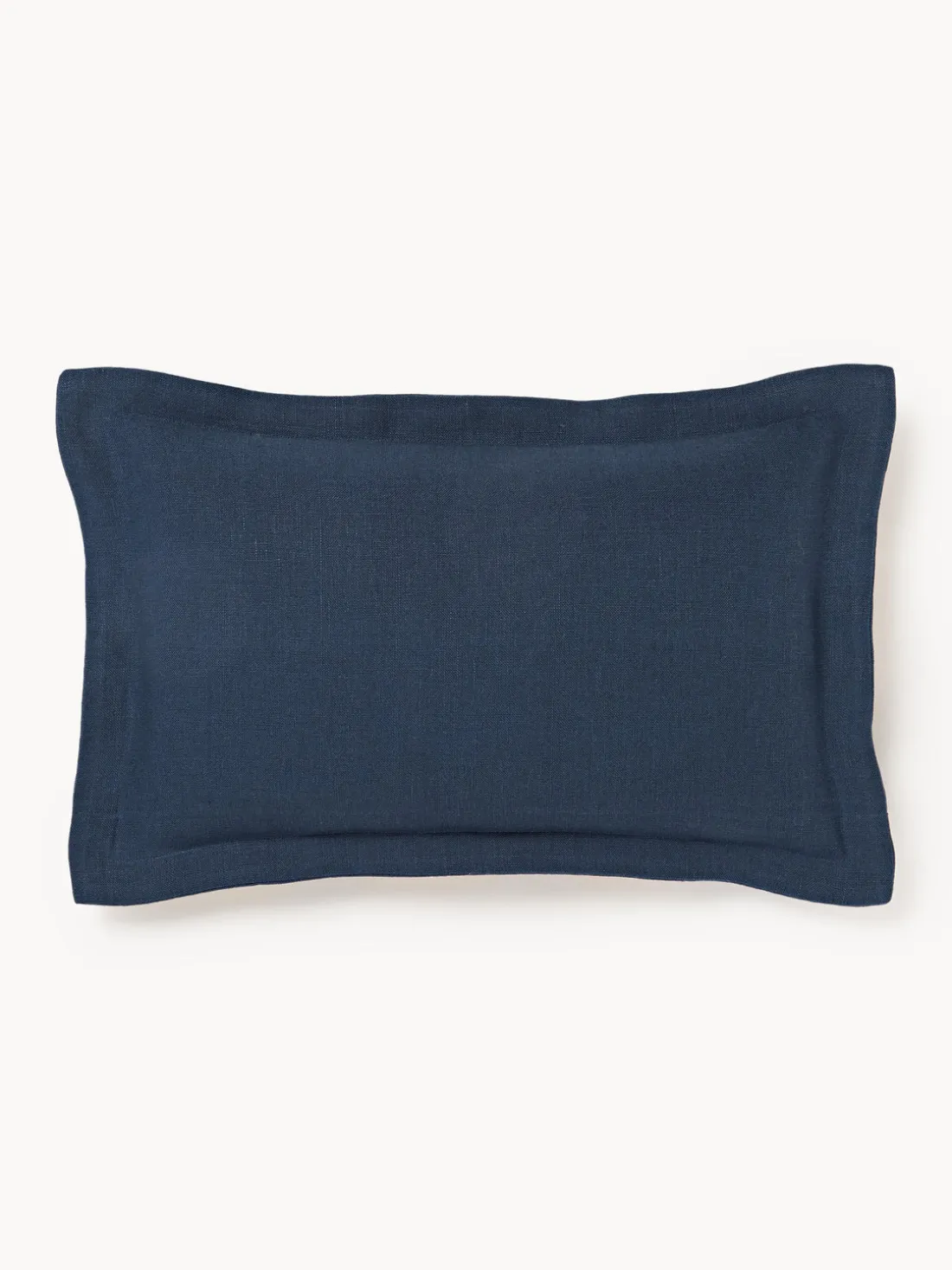 Funda de cojín de lino con dobladillo elevado Taryn