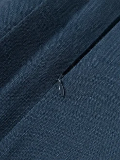 Funda de cojín de lino con dobladillo elevado Taryn