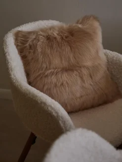 Funda de cojín de piel sintética Mathilde