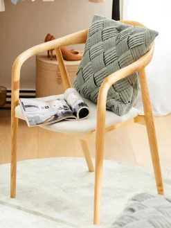 Funda de cojín de terciopelo texturizada Sina