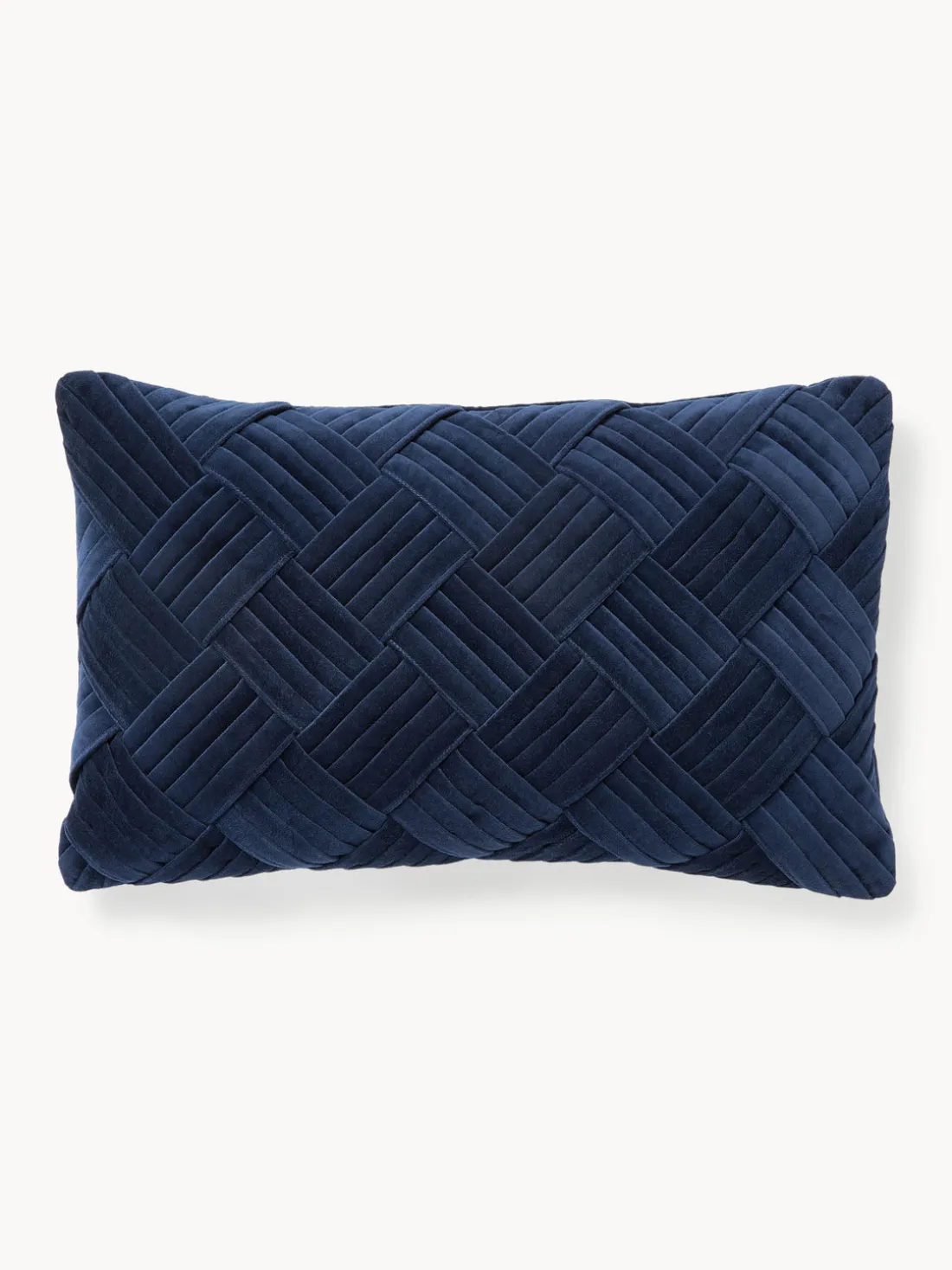 Funda de cojín de terciopelo texturizada Sina