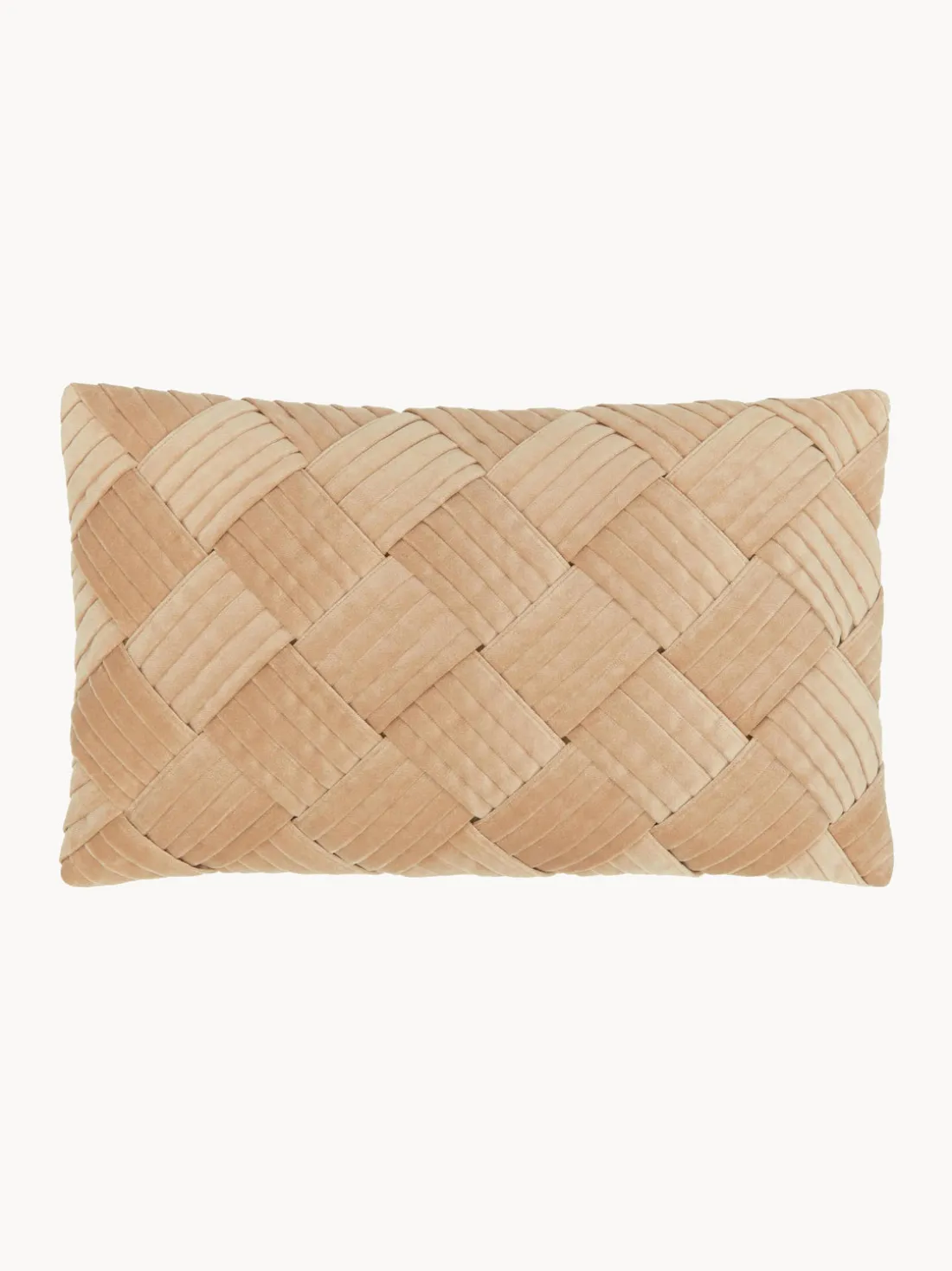 Funda de cojín de terciopelo texturizada Sina