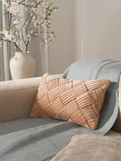 Funda de cojín de terciopelo texturizada Sina