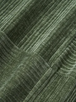 Funda de cojín de terciopelo de estructura lineal fina Fiona