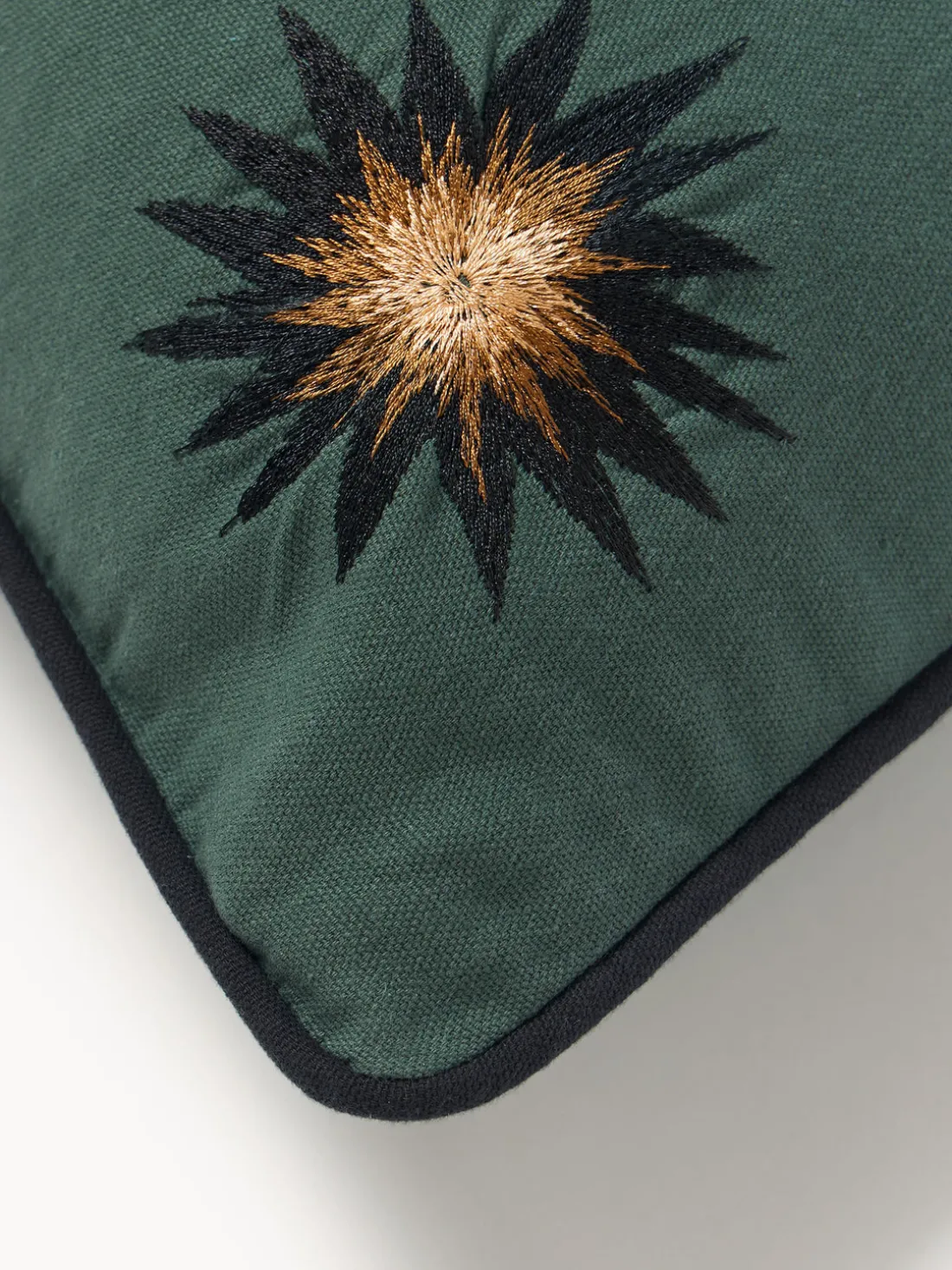 Funda de cojín decorativo de algodón artesanal Velvety