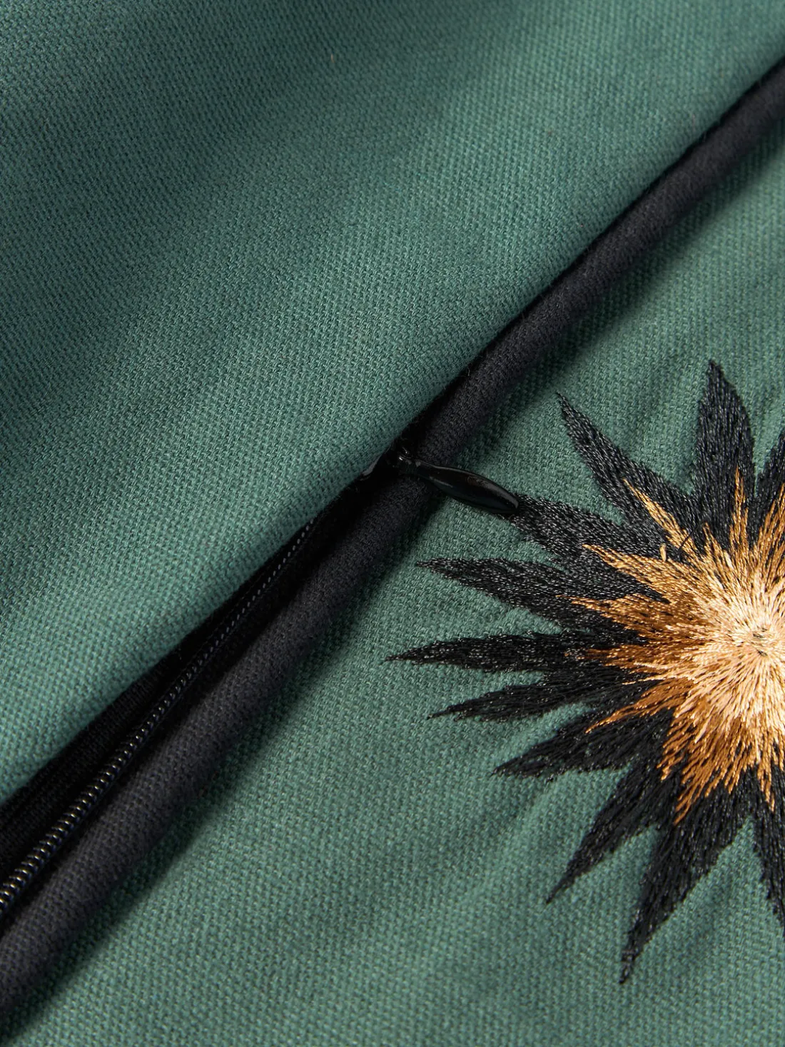 Funda de cojín decorativo de algodón artesanal Velvety