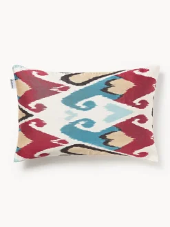 Funda de cojín decorativo de seda con estampado abstracto Silky