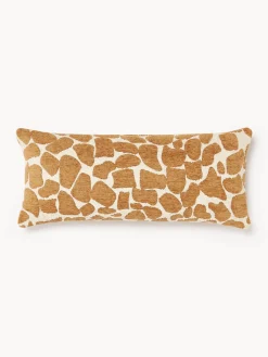 Funda de cojín en tejido bouclé y chenilla Nenda