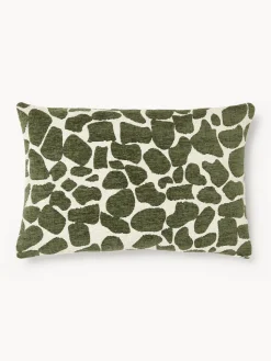 Funda de cojín en tejido bouclé y chenilla Nenda