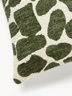 Funda de cojín en tejido bouclé y chenilla Nenda